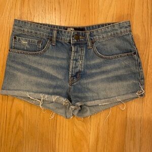 BDG low rise light jean shorts